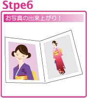 Step６ お写真の出来上がり！