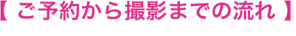 ご予約から撮影までの流れ